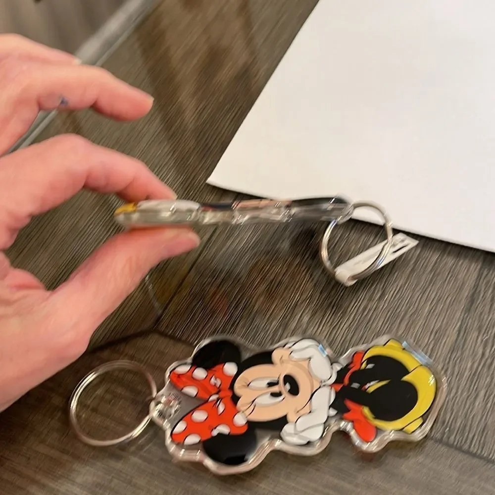 Vtg 80s Walt Disney World Disneyland Mickey & Minnie Mouse Keychains 4